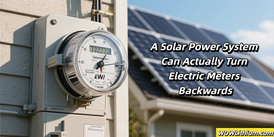 A Solar Power System Can Actually Turn Electric Meters Backwards